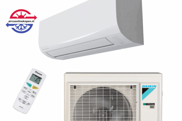 Complete Daikin aircoset met binnenunit, buitenunit en afstandsbediening