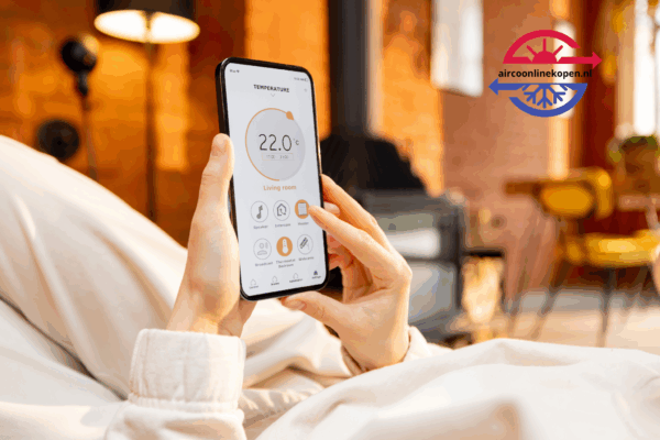 Airco bedienen via smartphone app met slimme temperatuurregeling