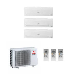 Mitsubishi Electric HR trio split systeem 2x 2,5 kW + 3,5 kW (3HA50VF + 2x HR25 + HR35)
